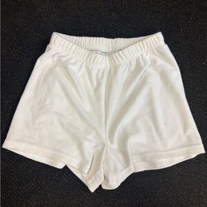 TNA Women's White Terry Shorts